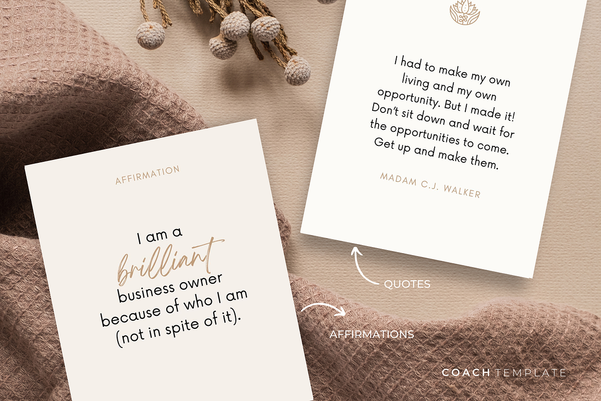 Business Success Cards Template, a Card Template by COACHTEMPLATE (Photo 5 of 11)