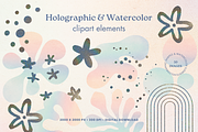 Glitter Elements & Watercolor Shapes, a Texture Illustration by Minky Moo Creations (Thumbnail 1 of 15)
