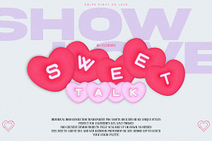 Sweet Talk 3D Hearts