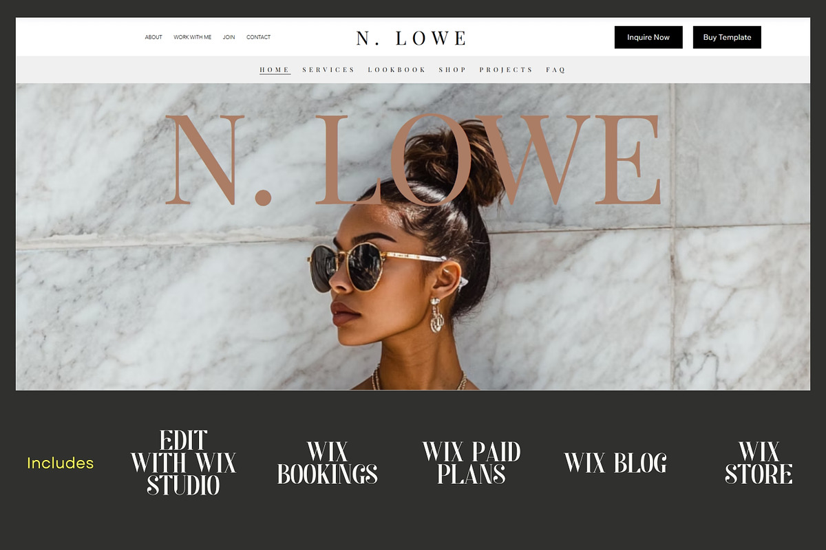 Wix Template for Female Entrepreneurs preview 2