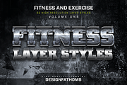 32 Fitness and Exercise Styles Vol 1, a Layer Style Add-On by DesignFathoms (Thumbnail 1 of 5)