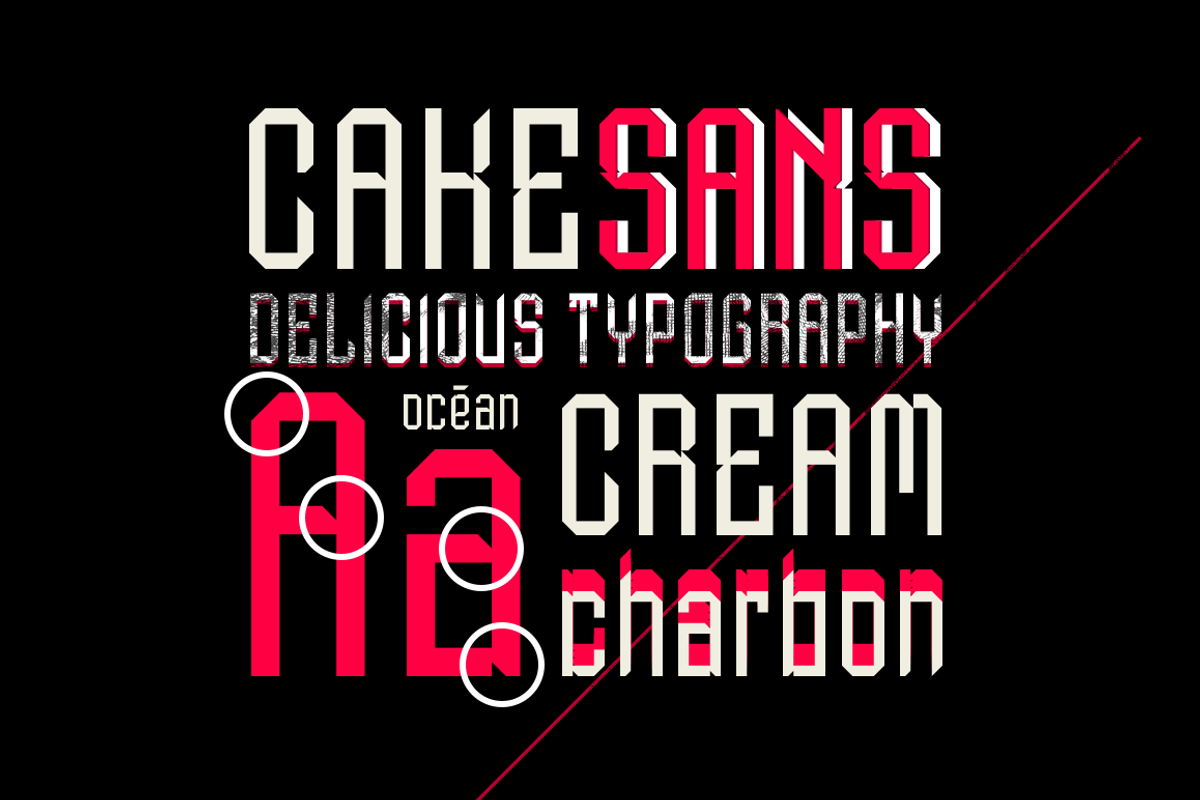CAKE SANS - font. preview 2