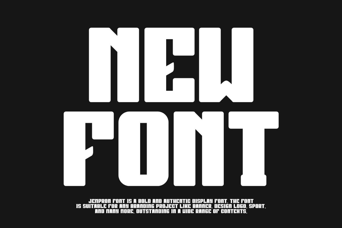 Jempron Font Bundle, a Sans Serif Font by QR Design Studio (Photo 3 of 12)