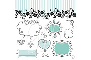 French Frames clip art with patterns, an Illustration by GraphicMarket (Thumbnail 2 of 2)