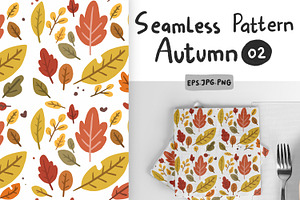Autumn seamless pattern Vol 02
