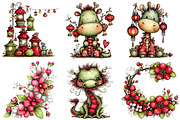 Chinese New Year Clipart, an Illustration by Craft Nest (Thumbnail 8 of 8)