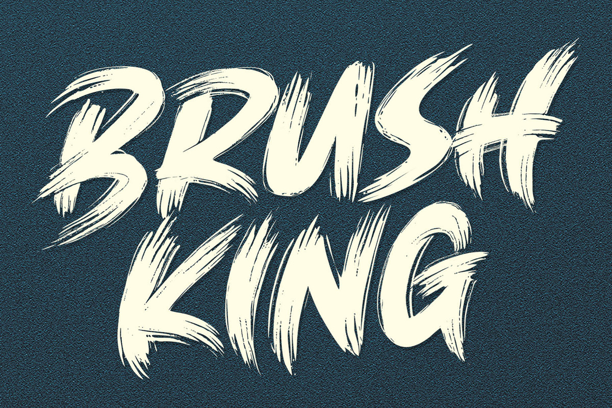 SALE! BRUSH KING / Brush Font