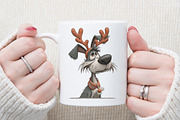 Quirky Christmas Dogs Clipart, an Illustration by Sublimation Artist (Thumbnail 5 of 6)