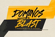 Dominos Blast, a Handwritten Font by khurasan (Thumbnail 1 of 7)