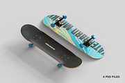 Skateboard Mockup, a Product Mockup by Muhazdinata (Thumbnail 1 of 8)