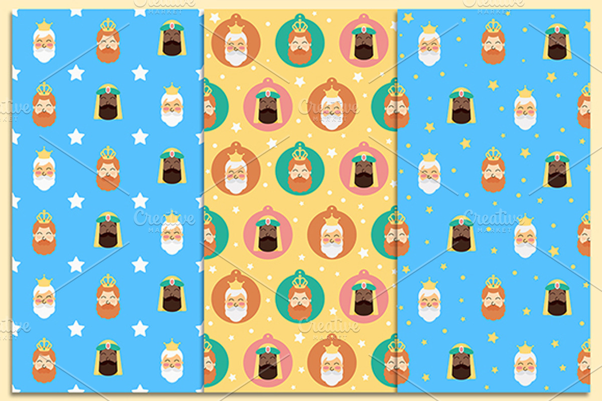 Three Kings Designs Christmas Set, an Illustration by Stockaholic (Photo 2 of 8)
