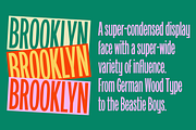 AL Brooklyn, a Sans Serif Font by Adam Lock (Thumbnail 1 of 6)