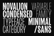 Novalion - Condensed Variable Font, a Sans Serif Font by Letterhend Studio (Thumbnail 2 of 11)