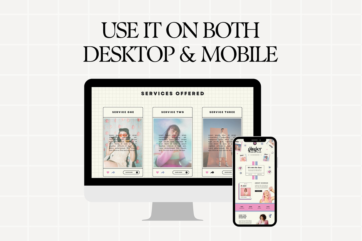 Canva Website Template, a Landing Page Template by Anna Design Studio (Photo 6 of 8)