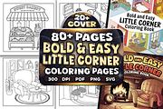 Bold Easy Little Corner Coloring, an Object Illustration by Craftsbeefy (Thumbnail 1 of 4)