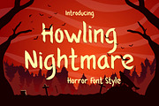 Howling Nightmare - Horror Font Styl, a Sans Serif Font by Typefactoryco (Thumbnail 1 of 8)