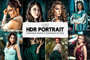 HDR Portrait Lr Presets & Ps Actions, an Action Add-On by Effect-Hub (Thumbnail 1 of 15)