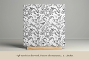 Hummingbird Toile de Jouy Pattern, a Pattern Graphic by Hughes Studio (Thumbnail 3 of 10)