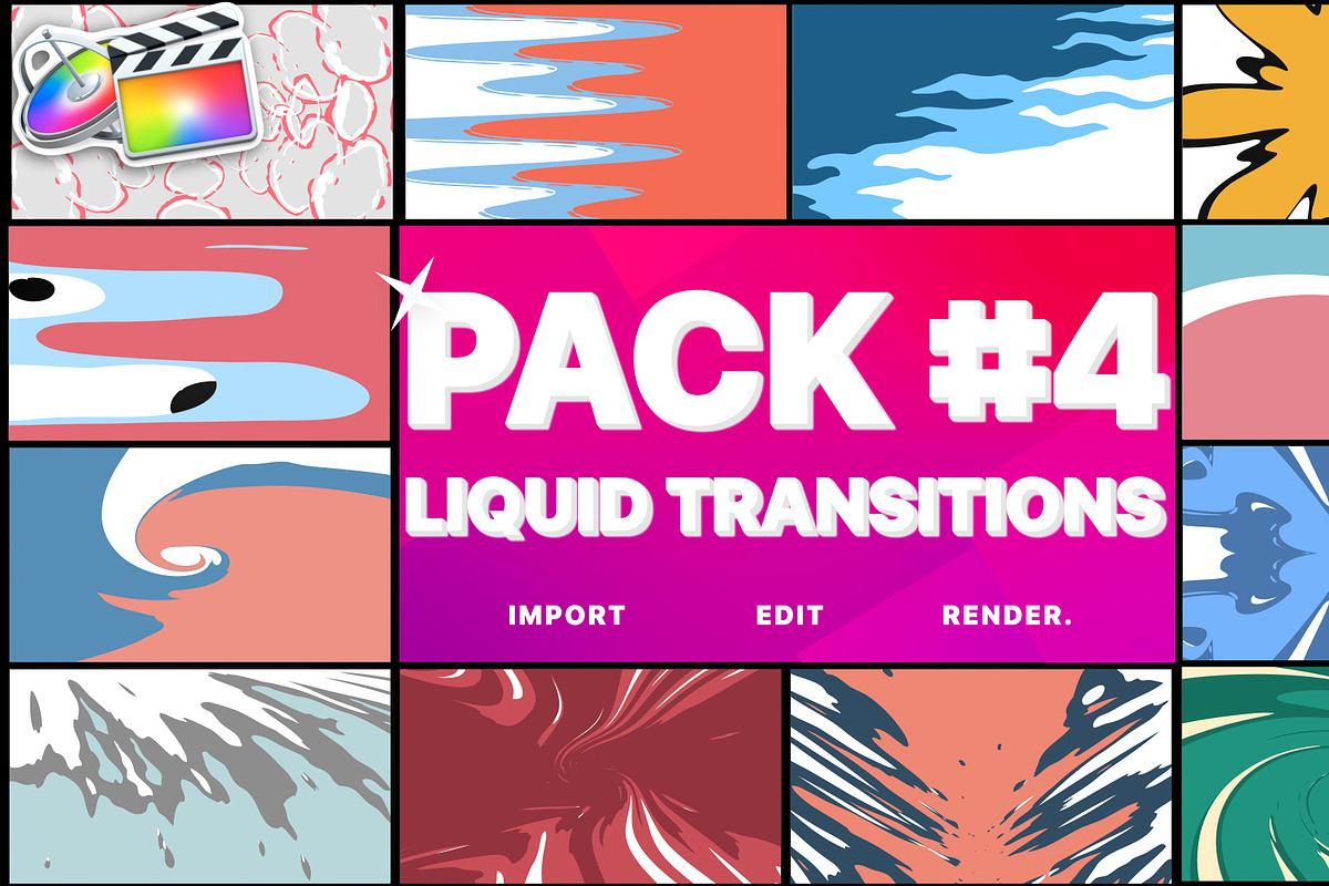 Liquid Transitions | FCPX, a Templates & Theme by FlashFXbox (Photo 1 of 2)