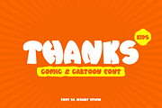 Komas Cartoon Font, a Sans Serif Font by Iqsiart Studio (Thumbnail 5 of 7)