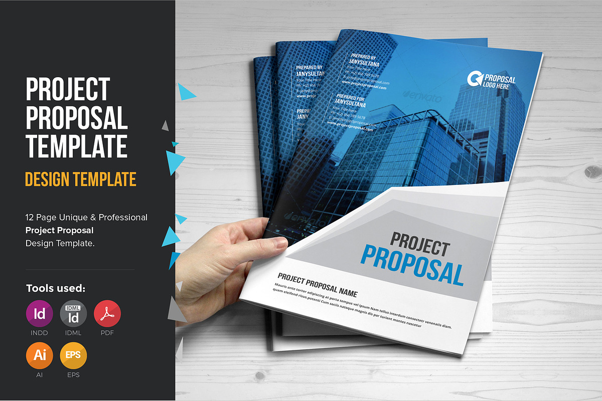 Project Proposal Template V4, a Stationery Template by JanySultana (Photo 1 of 12)