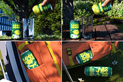 Soda Drink Can Mockup & Packaging, a Packaging Mockup by Vitora Mockup (Thumbnail 8 of 12)