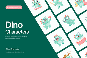 80 Dino Illustration Bundle