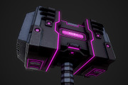 Cyberpunk Hammer, an Object 3D Model by Midgardians (Thumbnail 5 of 10)
