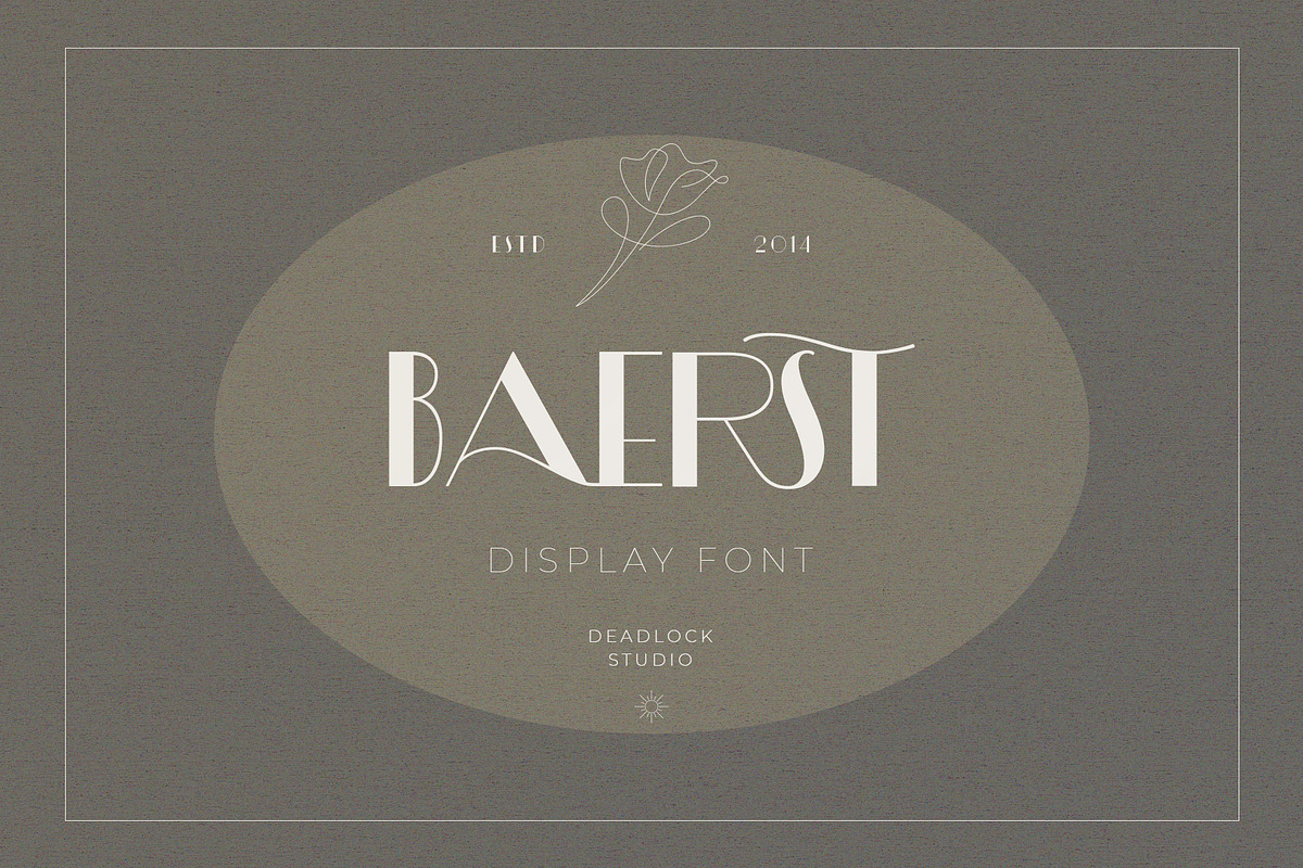 Baerst! Modern Display Font, a Sans Serif Font by deadlock studio (Photo 1 of 12)