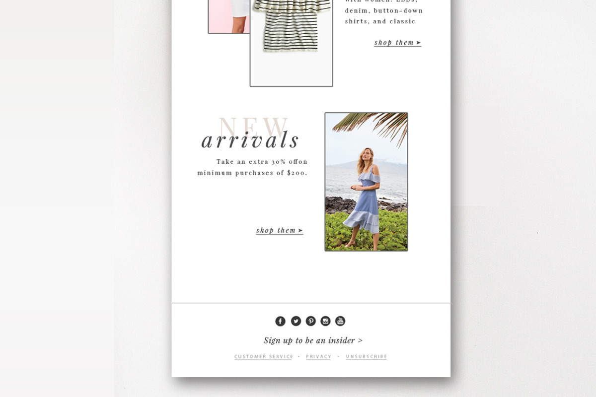 Fashion E-Commerce Email Template, an Email Template by By Stephanie Design (Photo 4 of 4)