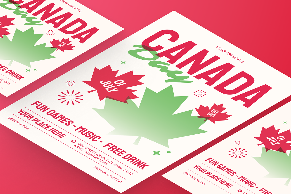 Canada Day Flyer Set, a Flyer Template by Annora Studio (Photo 5 of 6)