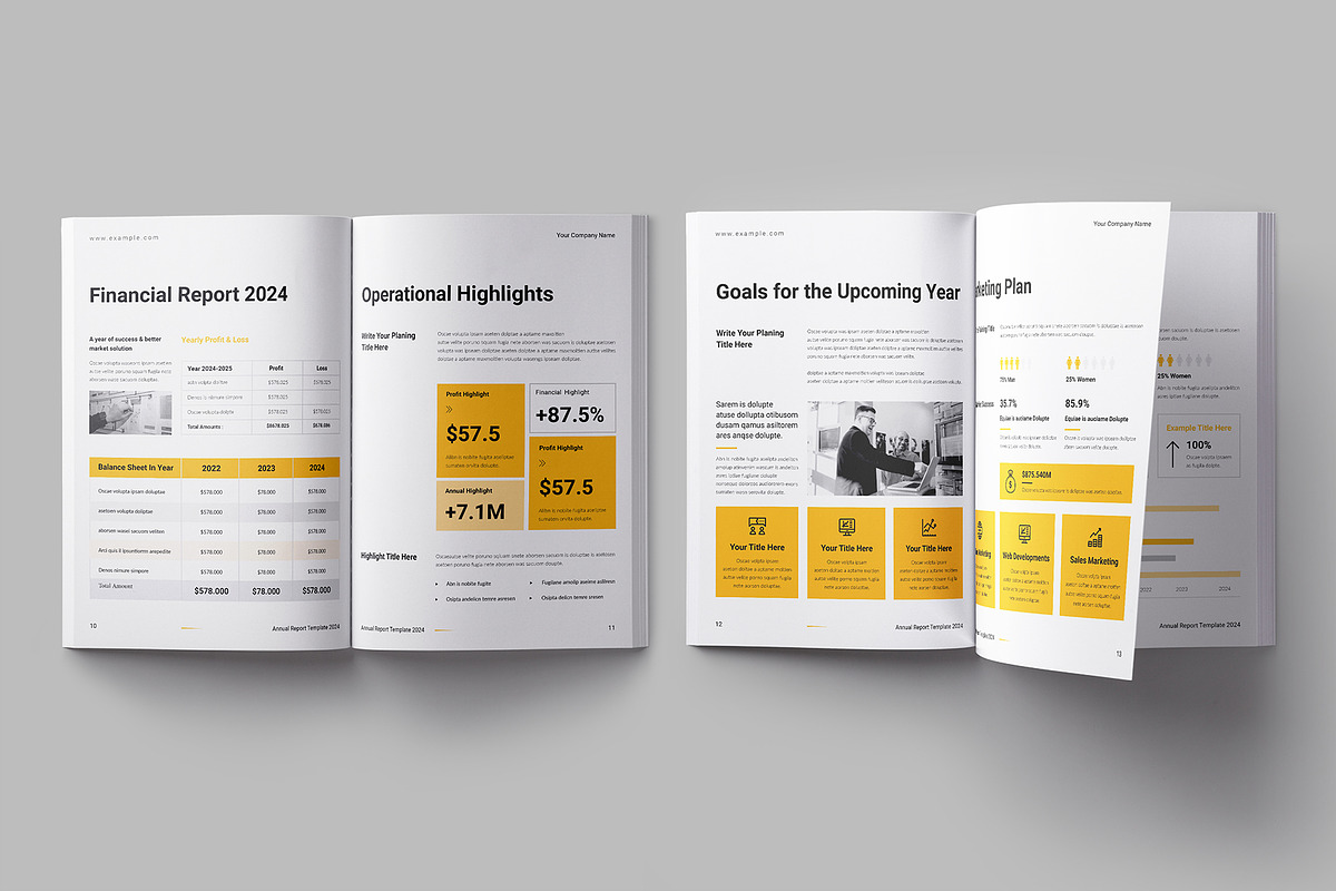 Annual Report Template, a Brochure Template by ElvinPrint (Photo 5 of 8)