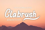 Clabrush font, a Script Font by VectorCraft (Thumbnail 1 of 4)