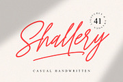 Shallery - Casual Handwritten, a Script Font by MJB Letters (Thumbnail 1 of 16)
