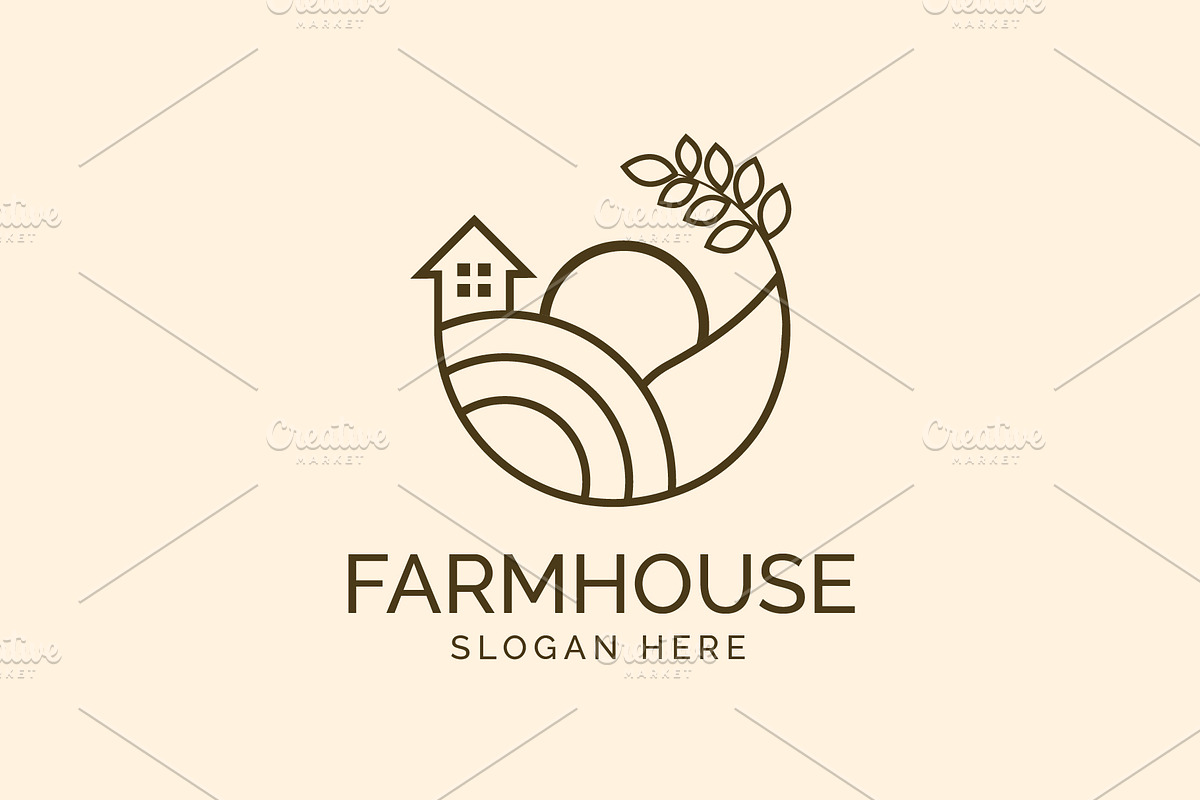 Farmhouse - Farm Logo Template, a Branding & Logo Template by Creattlle (Photo 3 of 4)