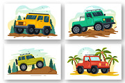 14 Off Road Vehicle Illustration, a Sport Illustration by denayunebgt (Thumbnail 3 of 5)