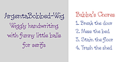 ArgentaBobbed, a Handwritten Font by Ingrimayne Type (Thumbnail 7 of 9)
