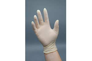 White latex medical glove on a hand, a Health & Medical Photo by Rohan Photography