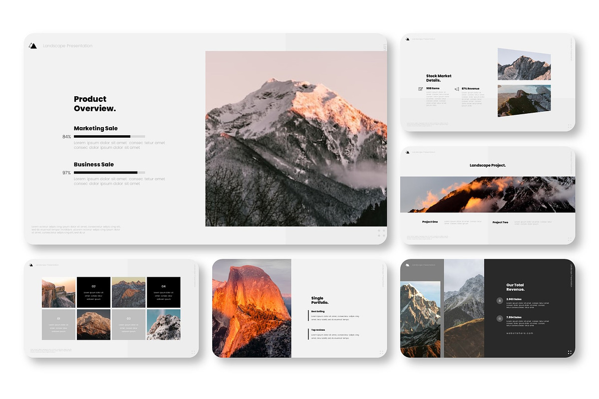 Landscape Minimalist Keynote, a Presentation Template by NecrolitSlide (Photo 2 of 9)