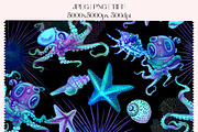 Marine Adventure - seamless pattern, a Pattern Graphic by NNclipart (Thumbnail 7 of 9)