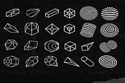 125+ Abstract Geometric Shapes, a Shape Add-On by Chipshpow Graphics (Thumbnail 2 of 11)
