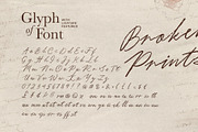 Broken Prints - Rough Vintage Script, a Script Font by Bale Type (Thumbnail 9 of 9)