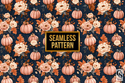 Cowgirl Denim Pumpkin Digital Paper, a Pattern Graphic by Creative Store (Thumbnail 4 of 5)