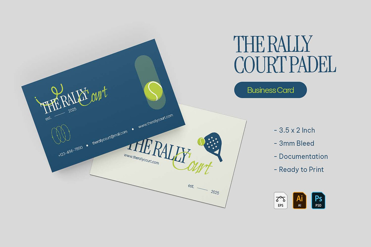 The Rally Court - Business Card, a Business Card Template by VUNIRA (Photo 1 of 3)