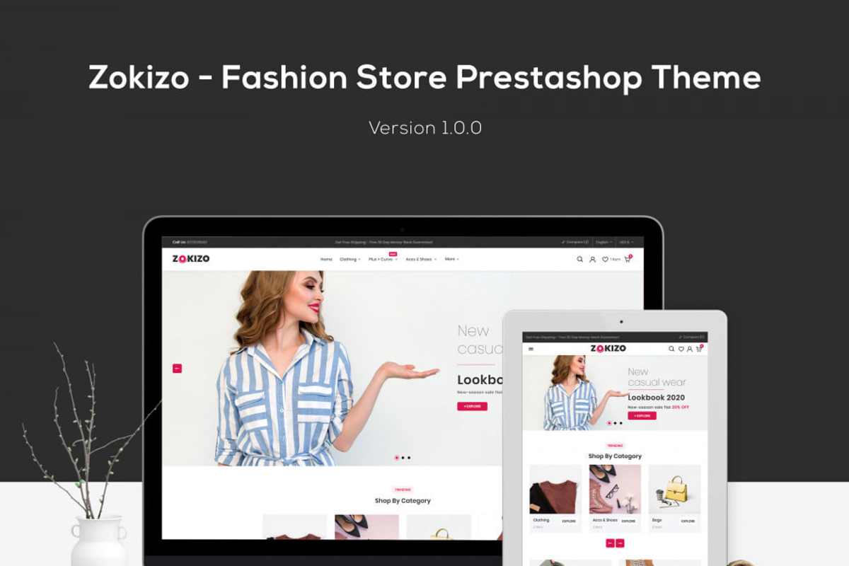 Zokizo - PrestaShop Fashion Theme, a Bootstrap Template by Pichforest Studio (Photo 1 of 4)