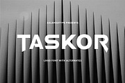 Taskor - Logo Font, a Sans Serif Font by Salamahtype (Thumbnail 1 of 8)