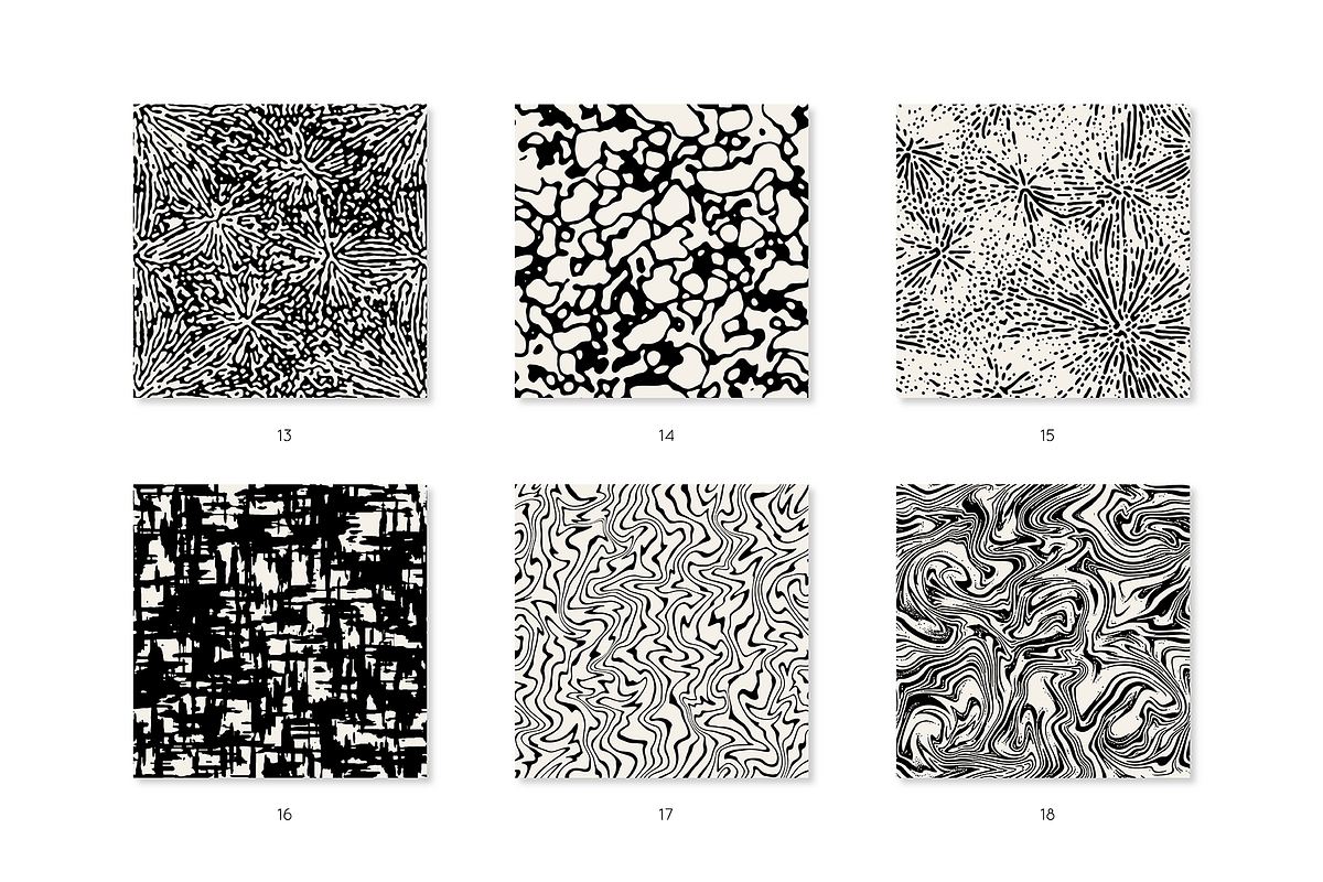 Psychedelic Seamless Patterns Set, a Pattern Graphic by Curly_Pat (Photo 4 of 9)