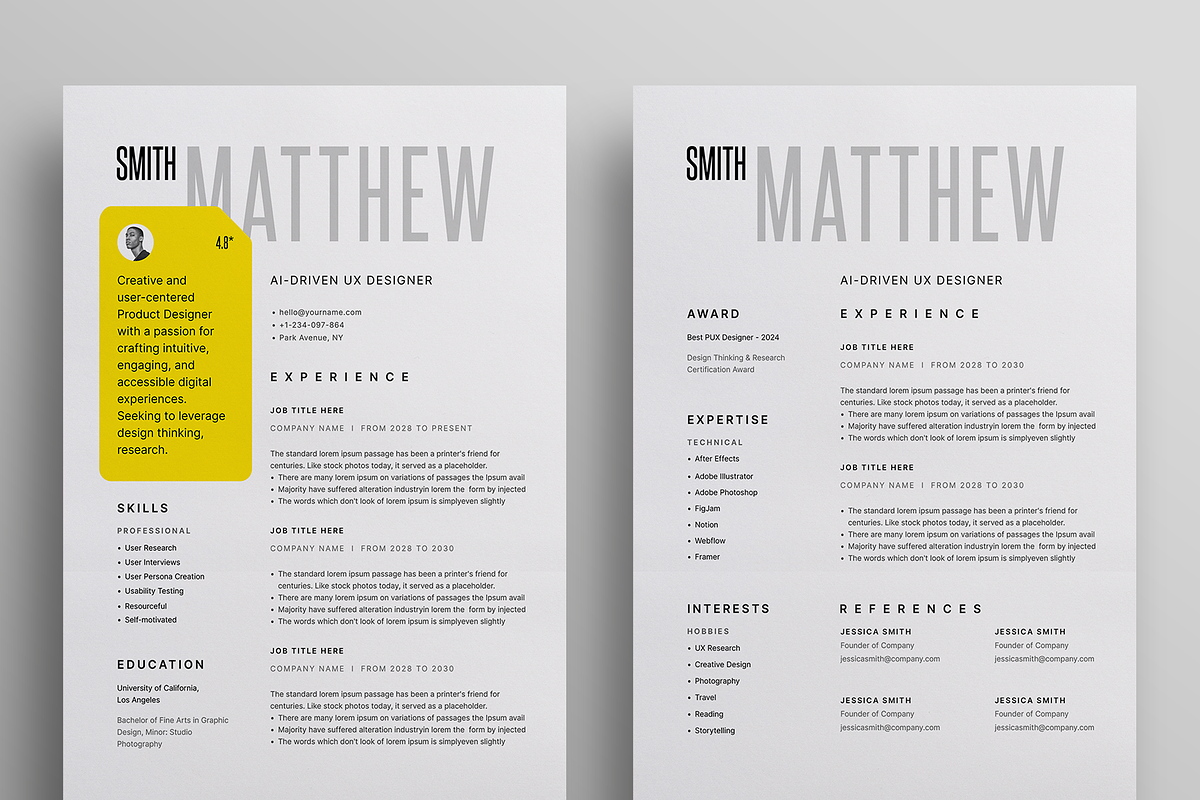 Resume/CV, a Resume Template by Reuix Studio (Photo 3 of 5)