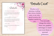 Pink Floral Wedding Invitation, an Invitation Template by Talentex Invitations (Thumbnail 3 of 4)