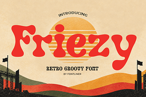 Friezy – Retro Groovy Bold Font